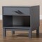 Baxton Studio Deirdre Modern Grey Wood 1-Drawer Nightstand 143-7886 - alternate 9